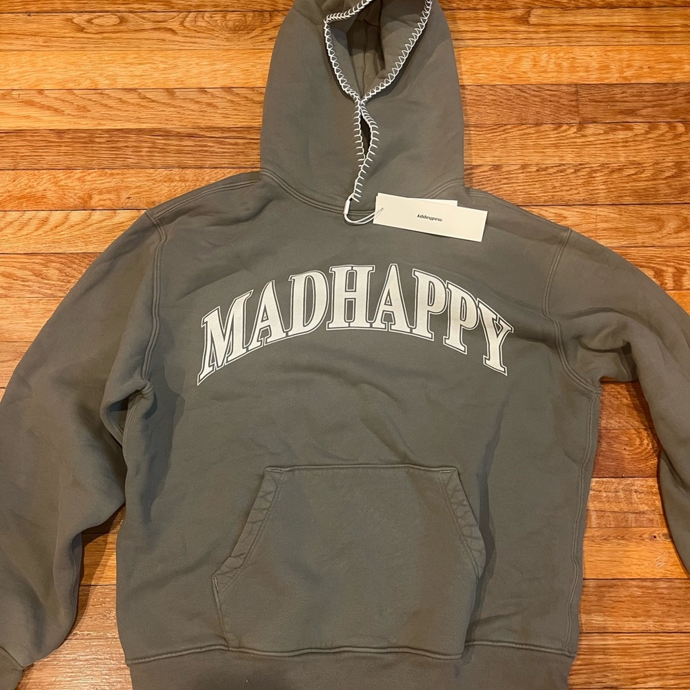 Madhappy Campus Fleece Hoodie Size Medium Moss Green